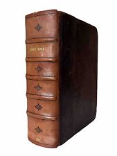 Antique King James Bible 1723 John Baskett STUNNING Large Print VERY RARE! 1700s comprar usado  Enviando para Brazil