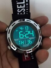 Lindo relógio de pulso Diesel 5 barras digital pulseira preta mostrador preto unissex funcional comprar usado  Enviando para Brazil