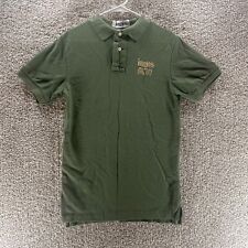 Camisa polo Ingles adulto pequeno verde uniforme de funcionário roupa de trabalho algodão casual masculina comprar usado  Enviando para Brazil