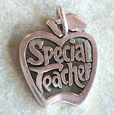 James Avery Sterling Silver Special Teacher Apple Charm Retired for sale  Tulsa