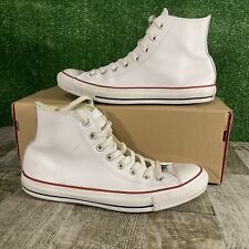 Tenis Converse All Star Chuck Taylor Hombre Talla 9 Cuero Blanco Alta 132169C segunda mano  Embacar hacia Argentina