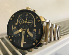 Relógio masculino diesel dz7333 mostrador preto ouro s/aço ip quad zone cronógrafo comprar usado  Enviando para Brazil