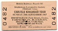 Bilhete ferroviário BRB(M) Birmingham (New St) para Carlisle Kingmoor Rail Tour SLS, usado comprar usado  Enviando para Brazil