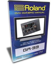 DVD vídeo treinamento tutorial ajuda Roland (Boss) GR-33 comprar usado  Enviando para Brazil
