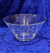 CRYSTAL GLASS PUNCH BOWL SALAD FRUIT OR SERVING DISH GREAT QUALITY MID CENTURY for sale  Shipping to South Africa