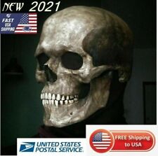 New Full Head Skull Mask Helmet With Movable Jaw Halloween Party Prop Latex for sale  Dayton