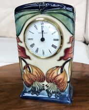 Moorcroft clock anna for sale  CHELTENHAM