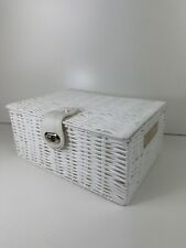 Storage basket white for sale  BASILDON