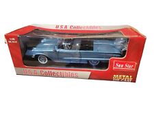 Sun Star USA Collectibles 1:18 1960 Ford Thunderbird Open Convertible Blue NIB for sale  Shipping to South Africa