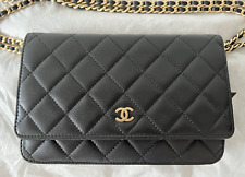 Chanel Black Quilted  WOC Wallet on Chain Gold Hardware na sprzedaż  PL