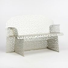 1997 Richard Schultz Topiary Outdoor Seating Bench / Sofa Custom Aluminum Finish for sale  Shipping to South Africa