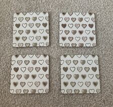 Heart coasters for sale  BOURNEMOUTH