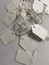 25 etiquetas de preço de atacado SEGUNDOS 1,5" corda de papel joia pendurar branco vendedor profissional comprar usado  Enviando para Brazil
