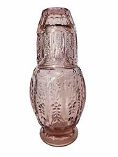 Garrafa de água Elle Décor vintage cabeceira copo tombador rosa roxo, usado comprar usado  Enviando para Brazil