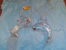 Handcrafted dolphins glass for sale  Fortescue