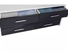 Home Broadway 3+3 Drawer Chest - Black Gloss & White804 for sale  Shipping to South Africa