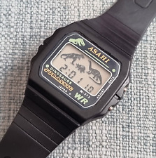 Nuevo Reloj Digital Asahi Dinosaurios LCD Parque Jurásico de 1993 No Casio Vintage, usado segunda mano  Embacar hacia Argentina