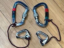 LOTE de 2 Ascendentes Leves Petzl Tibloc 8-11mm Corda com Mosquetões, usado comprar usado  Enviando para Brazil