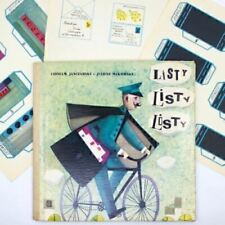 Livro infantil polonês vintage correio postal homem década de 1960 recortes de bicicleta 1ª edição  comprar usado  Enviando para Brazil