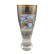 Used, German Beer Glass Octoberfest Gold Rim Tall Pilsner 19 Int. Volkswanderung 1995 for sale  Shipping to South Africa