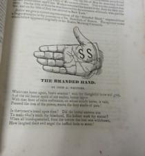 Raro poema de mão de 1846 American Liberty anti-escravidão marca Almanaque por Whittier comprar usado  Enviando para Brazil