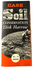 Vintage CASE Soil Conservation Disk Harrow Brochure No. 70 Series ca. 1948 for sale  Shipping to South Africa