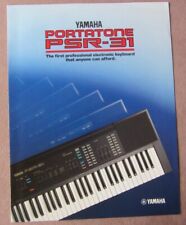 Vtg 1986 Yamaha Electronic Keyboard Synthesizer Portatone PSR-31 Brochure Specs for sale  Shipping to South Africa