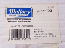 Mallory Starter - P/N 9-15023 Crossover 2 Yamaha 6K7-81800-10-00, 6N7-81800-00 comprar usado  Enviando para Brazil