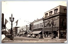 Usado, Kenosha Wisconsin~6th Ave~Woolworths~Kresge~Bandeiras Patrióticas~Loja de Joias RPPC comprar usado  Enviando para Brazil