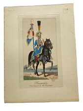 Gravure colorisée hussard d'occasion  Moëlan-sur-Mer