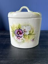 Vintage pansy canister for sale  Shipping to Ireland
