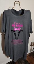 Woman's Graphic Tee "I'm and Old Heifer" Gray ~ Sz 4X for sale  Shipping to South Africa