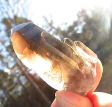 SMOKY CITRINE TABULAR CATHEDRAL LIGHT FILLED CRYSTAL POINT *B for sale  Shipping to Canada