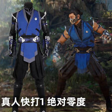 Conjunto completo de roupas de cosplay Mortal Kombat 1 Sub Zero Halloween carnaval novo comprar usado  Enviando para Brazil