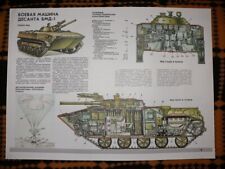 Used, Authentic Soviet Military Poster BMD-1 Amphibious tracked INFANTRY Vehicle for sale  Shipping to South Africa