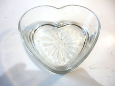 Clear glass heart for sale  Morristown