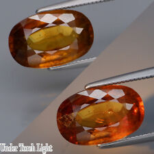 4.19Ct.Wonderful! Natural Gold Yellow Sphene (Rainbow Spark Under Sun Light) for sale  Shipping to South Africa