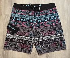 Bermuda masculina Maui And Sons retrô surf trunks 36 bolsos cordão peixe comprar usado  Enviando para Brazil