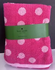 Conjunto de 2 toalhas de mão de algodão rosa brilhante com bolinhas Kate Spade, usado comprar usado  Enviando para Brazil