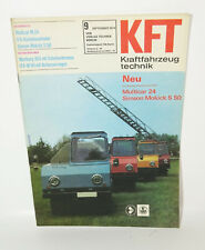 Kft Kraftfahrzeugtechnik Magazine 9 September 1974 Multicar 24 simson Moped na sprzedaż  Wysyłka do Poland