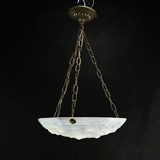 Art Déco Lampe à Suspension de Plafond Opale Verre Machine Âge Design comprar usado  Enviando para Brazil