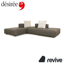 Désirée Leather Corner Sofa Grey Sofa Recamiere Left Couch, używany na sprzedaż  Wysyłka do Poland