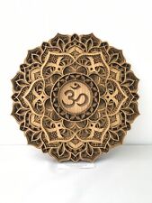 Om Multi Layered Laser Cut Mandala - Sacred, Ethnic, Spiritual Yoga Wall Decor for sale  Shipping to South Africa