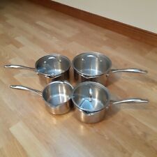 Set Of STELLAR Stainless Steel 7000 Saucepans. 22cm,  19cm,  17cm... for sale  Shipping to South Africa