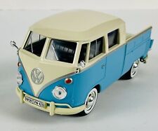 MotorMax Volkswagen Type 2 (T1) picape cabine dupla 1:24 azul e creme caminhão sem caixa comprar usado  Enviando para Brazil