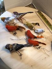 8 Plumas Pájaro Decoración Navidad Colorido Cola Plumas Pies de Alambre De Colección segunda mano  Embacar hacia Mexico