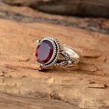 Used, Red Garnet Oval Cut Gemstone Jewelry 925 Sterling Silver Vintage Ring /JL_1737 for sale  Shipping to South Africa