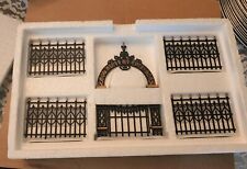 Used, Dept 56 Heritage Village - Victorian Wrought Iron Fence And Gate #5252-3 for sale  Kevil