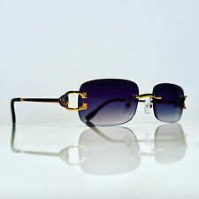 Óculos de sol Bonano Venician prata sem aro óculos Cartier JPG HILTON comprar usado  Enviando para Brazil
