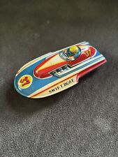 Used, Vintage Koyo Japan Tin Toy Litho Friction Swift Boat Original 4 Inches for sale  Shipping to South Africa